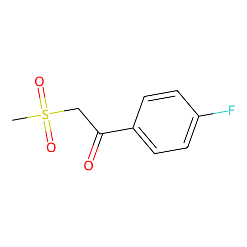 1-(4-Fluorophenyl)-2-(methylsulfonyl)-1-ethanone structure