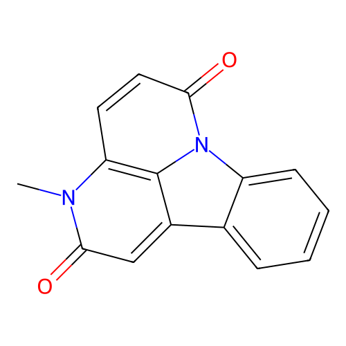 3-Methyl-6H-indolo[3,2,1-de][1,5]naphthyridin-2,6-dione structure