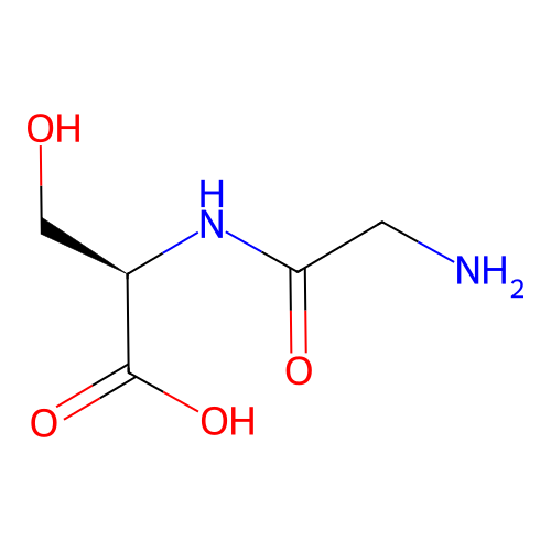 Glycyl-D-serine structure