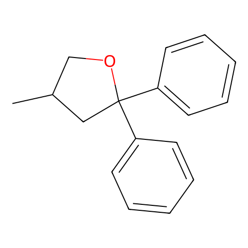4-Methyl-2,2-diphenyltetrahydrofuran structure
