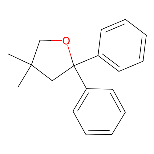 4,4-Dimethyl-2,2-diphenyloxolane structure