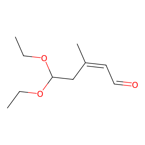 (Z)-5,5-diethoxy-3-methylpent-2-enal structure