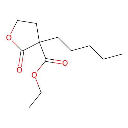 Ethyl 2-oxo-3-pentyloxolane-3-carboxylate structure