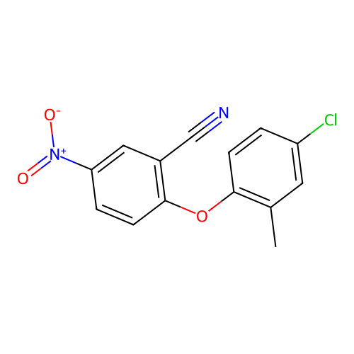 2-(4-Chloro-2-methylphenoxy)-5-nitrobenzonitrile structure