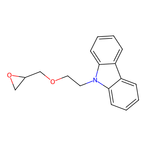 9H-Carbazole, 9-[2-(oxiranylmethoxy)ethyl]- structure