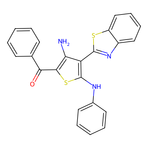 (3-Amino-4-benzothiazol-2-YL-5-phenylamino-thiophen-2-YL)-phenyl-methanone structure