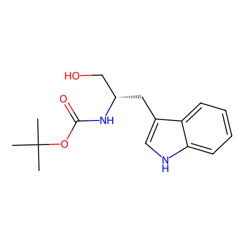tert-Butyl ((2S)-1-hydroxy-3-(1H-indol-3-yl)propan-2-yl)carbamate structure