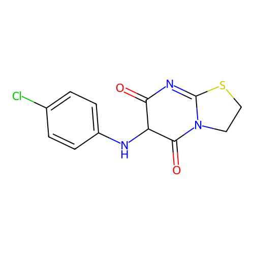 6-(4-Chloroanilino)-2,3-dihydro-[1,3]thiazolo[3,2-a]pyrimidine-5,7-dione structure