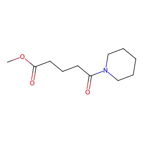 Methyl 5-oxo-5-(piperidin-1-yl)pentanoate structure