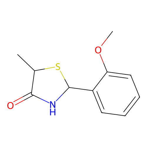 2-(2-Methoxyphenyl)-5-methyl-2,5-dihydro-1,3-thiazol-4-ol structure