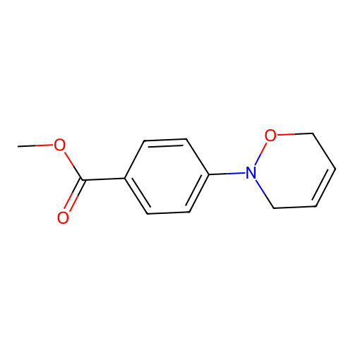 methyl 4-(3,6-dihydro-2H-1,2-oxazin-2-yl)benzoate structure