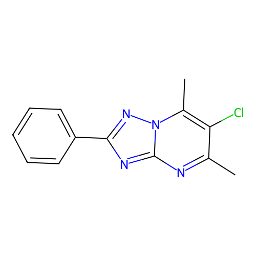 6-Chloro-5,7-dimethyl-2-phenyl-[1,2,4]triazolo[1,5-a]pyrimidine structure