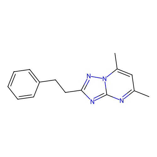 5,7-Dimethyl-2-phenethyl-[1,2,4]triazolo[1,5-a]pyrimidine structure