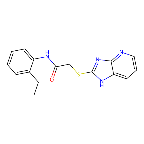 N-(2-Ethylphenyl)-2-(3h-Imidazo[4,5-B]pyridin-2-Ylsulfanyl)acetamide structure