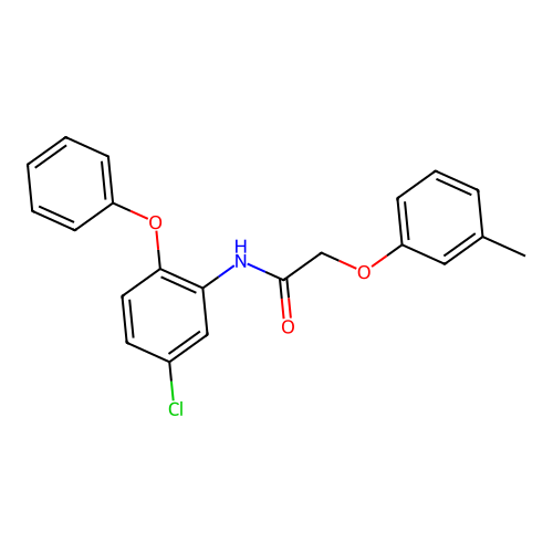 N-(5-chloro-2-phenoxyphenyl)-2-(3-methylphenoxy)acetamide structure