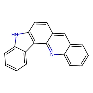 5H-Indolo(2,3-c)acridine structure