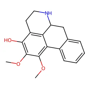 4H-Dibenzo(de,g)quinolin-3-ol, 5,6,6a,7-tetrahydro-1,2-dimethoxy-, (R)- structure