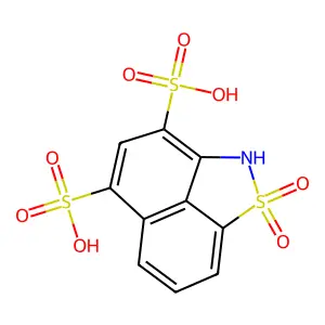 2H-Naphth(1,8-cd)isothiazole-3,5-disulfonic acid, 1,1-dioxide structure