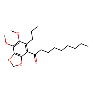 1-Nonanone, 1-(6,7-dimethoxy-5-propyl-1,3-benzodioxol-4-yl)- structure