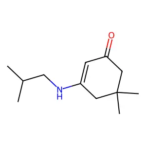 5,5-Dimethyl-3-i-butylamino-cyclohex-2-en-1-one structure