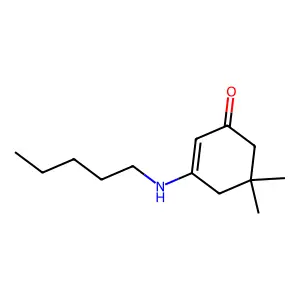 5,5-Dimethyl-3-(n-pentylamino)cyclohex-2-en-1-one structure