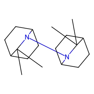 Bis(3,3-dimethyl-2-azabicyclo(2.2.2)oct-2-yl) structure