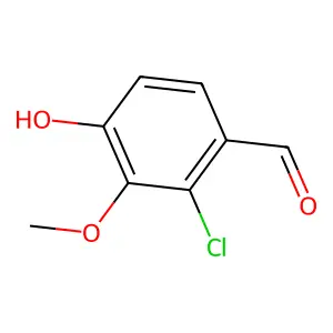 2-氯-4-羟基-3-甲氧基苯甲醛 structure