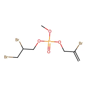 Phosphoric acid, 2-bromoallyl 2,3-dibromopropyl methyl ester structure