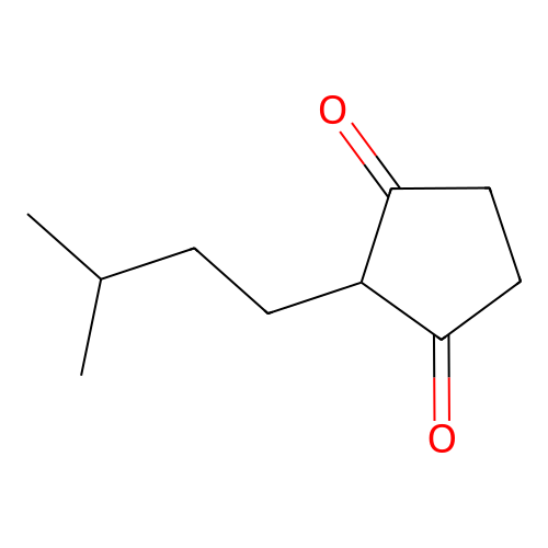 2-Isopentyl-1,3-cyclopentanedione structure