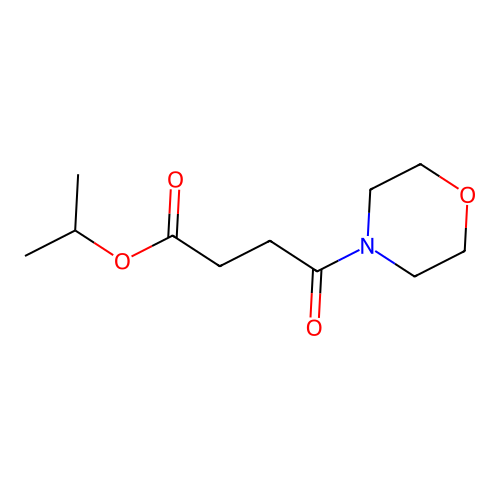 Propan-2-yl 4-(morpholin-4-yl)-4-oxobutanoate structure