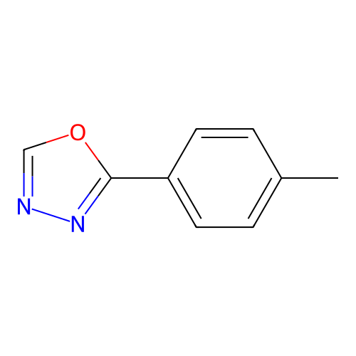 2-(4-Methylphenyl)-1,3,4-oxadiazole structure