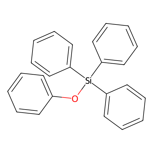 Phenoxy(triphenyl)silane structure