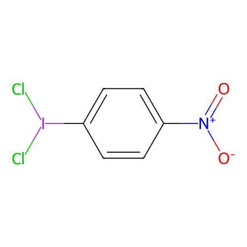 Dichloro(4-nitrophenyl)-iodine structure