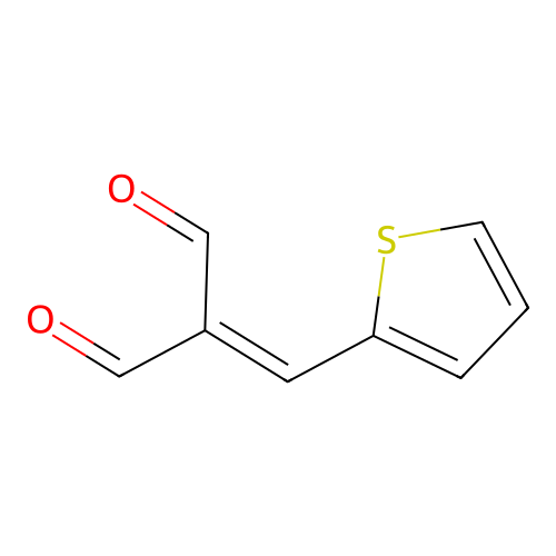 Propanedial, (2-thienylmethylene)- structure
