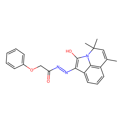 C22H21N3O3 structure