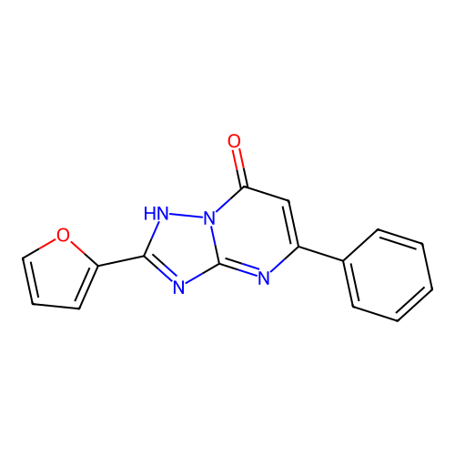 2-(2-furyl)-5-phenyl[1,2,4]triazolo[1,5-a]pyrimidin-7(4H)-one structure