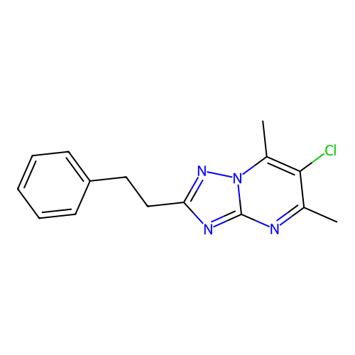 6-Chloro-5,7-dimethyl-2-phenethyl-[1,2,4]triazolo[1,5-a]pyrimidine structure