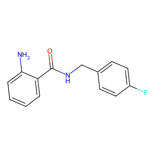 2-amino-N-(4-fluorobenzyl)benzamide structure