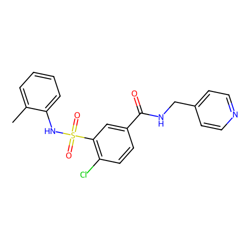 4-chloro-3-[(2-methylphenyl)sulfamoyl]-N-(pyridin-4-ylmethyl)benzamide structure