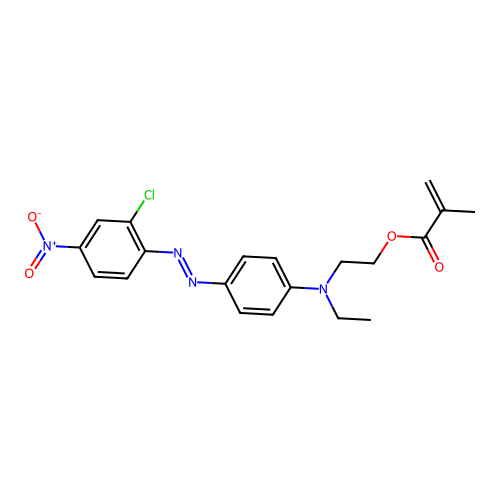 2-[[4-[(2-Chloro-4-nitrophenyl)azo]phenyl]ethylamino]ethyl methacrylate structure