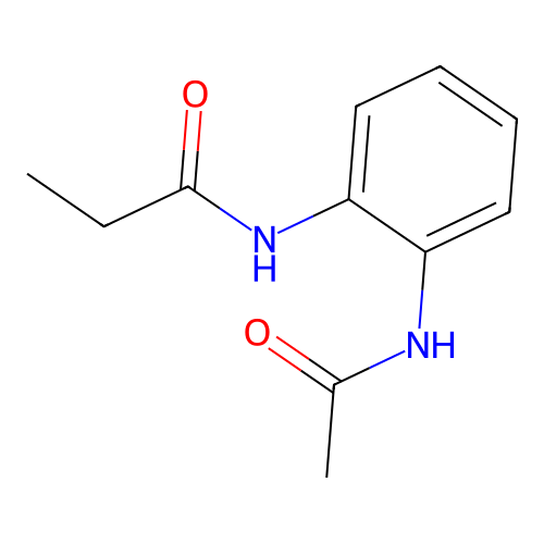 N-(2-acetamidophenyl)propanamide structure