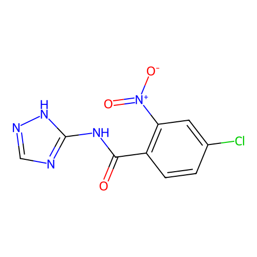 4-chloro-2-nitro-N-(4H-1,2,4-triazol-3-yl)benzamide structure