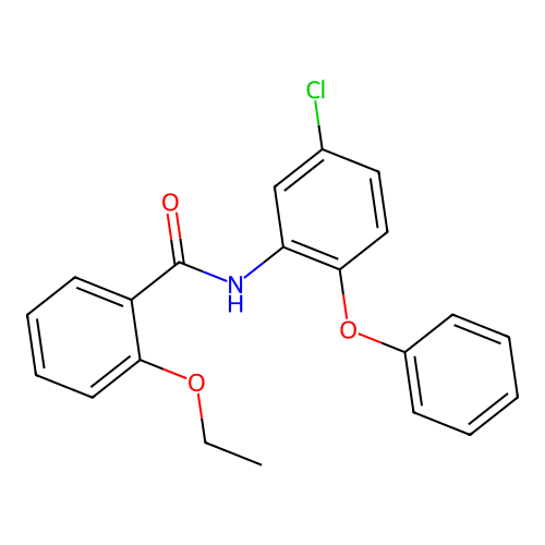N-(5-chloro-2-phenoxyphenyl)-2-ethoxybenzamide structure
