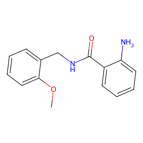 2-amino-N-(2-methoxybenzyl)benzamide structure