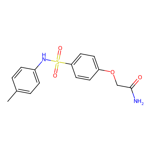 2-[4-[(4-Methylphenyl)sulfamoyl]phenoxy]acetamide structure
