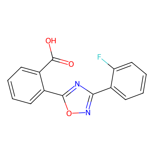 2-(3-(2-Fluorophenyl)-1,2,4-oxadiazol-5-yl)benzoic acid structure