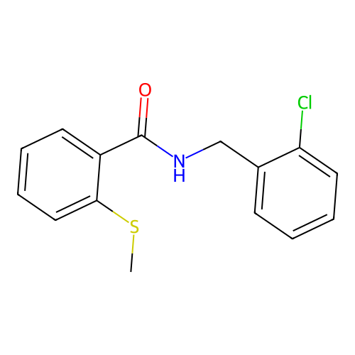 N-(2-chlorobenzyl)-2-(methylsulfanyl)benzamide structure