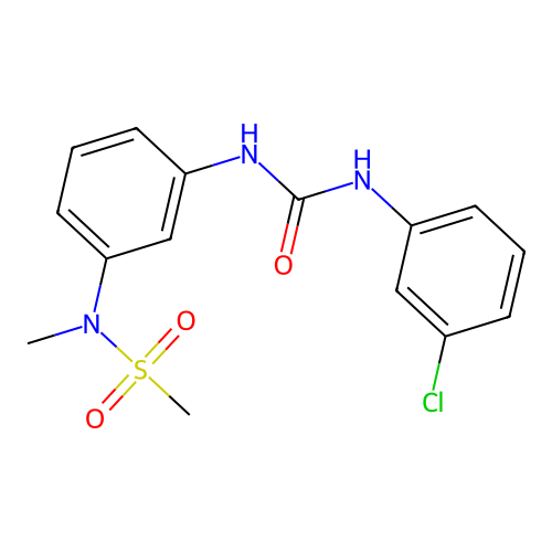 1-(3-Chlorophenyl)-3-[3-[methyl(methylsulfonyl)amino]phenyl]urea structure