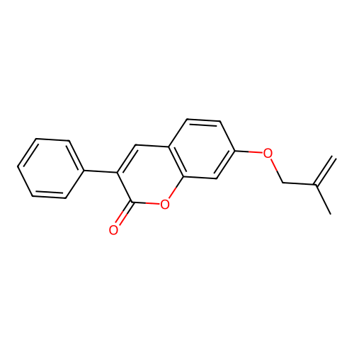 7-[(2-methylprop-2-en-1-yl)oxy]-3-phenyl-2H-chromen-2-one structure