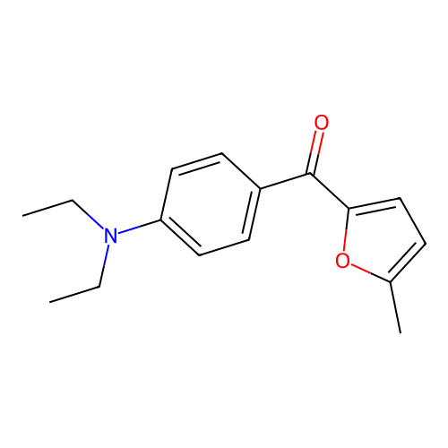 Methanone, [4-(diethylamino)phenyl](5-methyl-2-furanyl)- structure